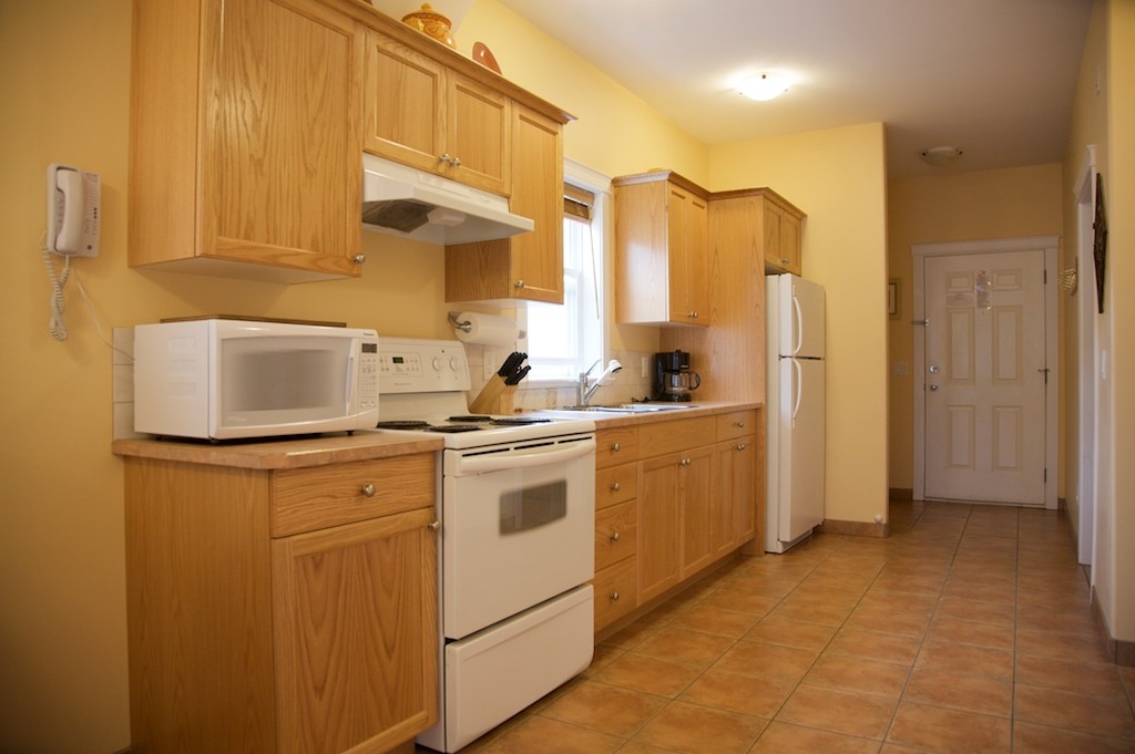 Kitchen in the Deluxe Waterfront 2 Bedroom suite